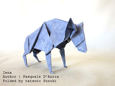 Photo Origami Goat, Author : Román Díaz, Folded by Tatsuto Suzuki